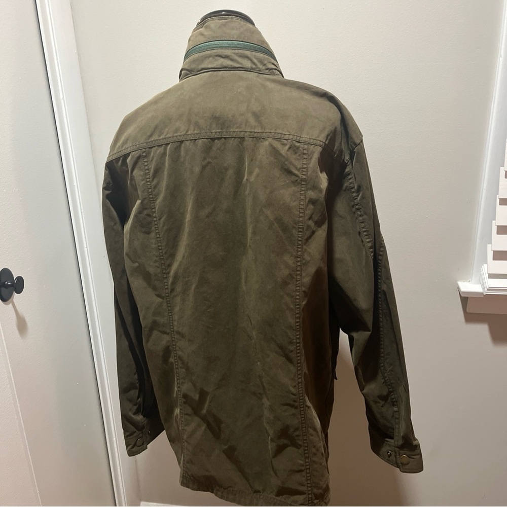 Orvis Classic Barn Chore Field Military Coat Jacket Olive Green Mens Size Medium - Picture 4 of 6